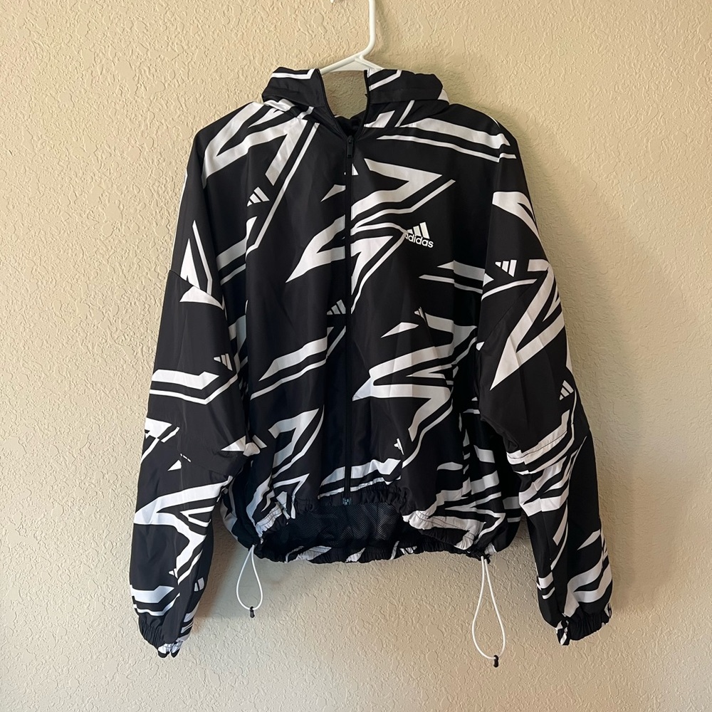 Adidas cropped windbreaker